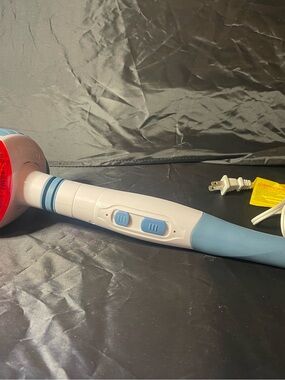 Homedics White and Light Blue Handheld Electric Massager